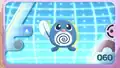 Chloe's Rotom Phone scanning a Poliwag