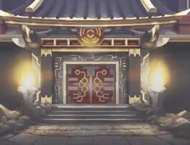 Dragnor's castle gate.