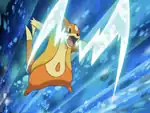 Ice Fang being used by Crasher Wake's Floatzel