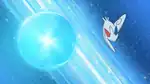 Aura Sphere being used by Dawn's Togekiss