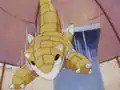Sandshrew's miscolored eyes