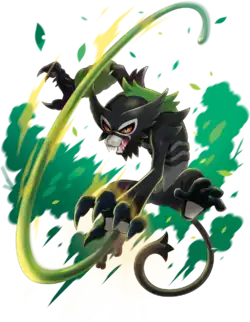 Zarude stretching its vines