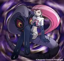 Jessie and Arbok artwork