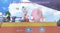 Uruto sitting with Mollie, Sableye, Chansey, Sinistea, Polteageist and Maushold in the second variant