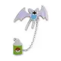 A pin of a Zubat and one of a Repel joined together by a metal chain.