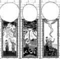 Tapestries of the two heroes in Pokémon Adventures