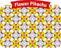 Flower Pikachu Batik design