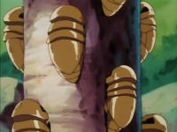 Kakuna evolving into Beedrill in Challenge of the Samurai