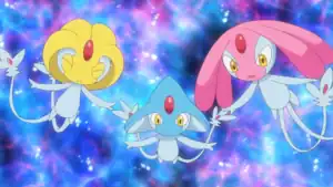 Uxie, Mesprit, and Azelf in Pokémon: The Arceus Chronicles