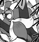 Noble Roar being used by Lysandre's Pyroar