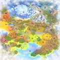 The world map after Glacier Palace is destroyed