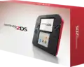 Crimson Red Nintendo 2DS box