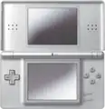 A Metallic Silver Nintendo DS Lite