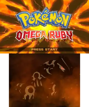 English Omega Ruby title screen