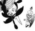 Meloetta in its Pirouette Forme when Bianca waves goodbye