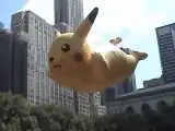 The original Pikachu balloon over Bryant Park