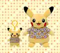Pikachu wearing a Flower Pikachu Batik Shirt Plush