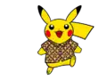 Pikachu wearing a Staryu Batik shirt