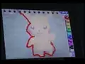 Tracing Pikachu in Drawing mode