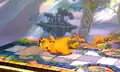 Pikachu taunting (Down Smash Taunt) in the 3DS version