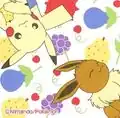 Pikachu & Friends With Berries (Pikachu & Eevee towel)