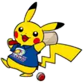 Pikachu wearing a Mumbai Indians jersey