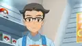 A Poké Mart clerk