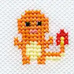"The Charmander embroidery from the Pokémon Shirts clothing line."