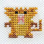 "The Raticate embroidery from the Pokémon Shirts clothing line."