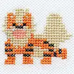 "The Arcanine embroidery from the Pokémon Shirts clothing line."