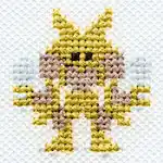 "The Alakazam embroidery from the Pokémon Shirts clothing line."