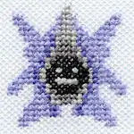 "The Cloyster embroidery from the Pokémon Shirts clothing line."