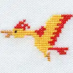 "The Moltres embroidery from the Pokémon Shirts clothing line."