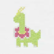 "The Meganium embroidery from the Pokémon Shirts clothing line."