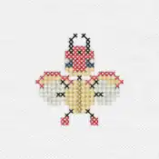 "The Ledian embroidery from the Pokémon Shirts clothing line."