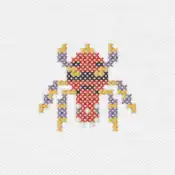 "The Ariados embroidery from the Pokémon Shirts clothing line."