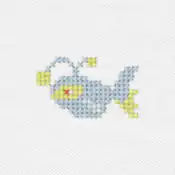 "The Lanturn embroidery from the Pokémon Shirts clothing line."