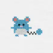 "The Marill embroidery from the Pokémon Shirts clothing line."