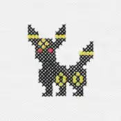"The Umbreon embroidery from the Pokémon Shirts clothing line."