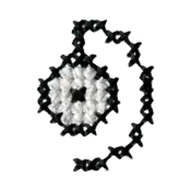 "The Unown D embroidery from the Pokémon Shirts clothing line."