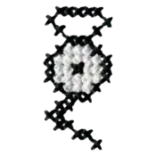 "The Unown G embroidery from the Pokémon Shirts clothing line."