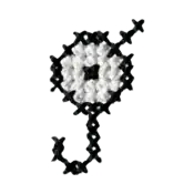 "The Unown J embroidery from the Pokémon Shirts clothing line."