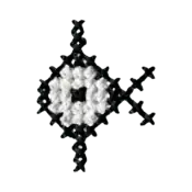 "The Unown K embroidery from the Pokémon Shirts clothing line."