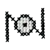 "The Unown N embroidery from the Pokémon Shirts clothing line."