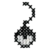 "The Unown ? embroidery from the Pokémon Shirts clothing line."