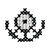 "The Unown U embroidery from the Pokémon Shirts clothing line."