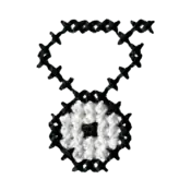 "The Unown V embroidery from the Pokémon Shirts clothing line."