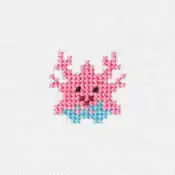 "The Corsola embroidery from the Pokémon Shirts clothing line."