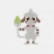 "The Smeargle embroidery from the Pokémon Shirts clothing line."