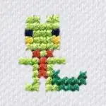 "The Treecko embroidery from the Pokémon Shirts clothing line."
